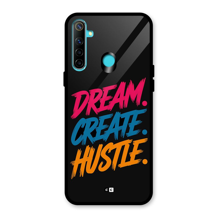 Dream Create Hustle Glass Back Case for Realme 5i
