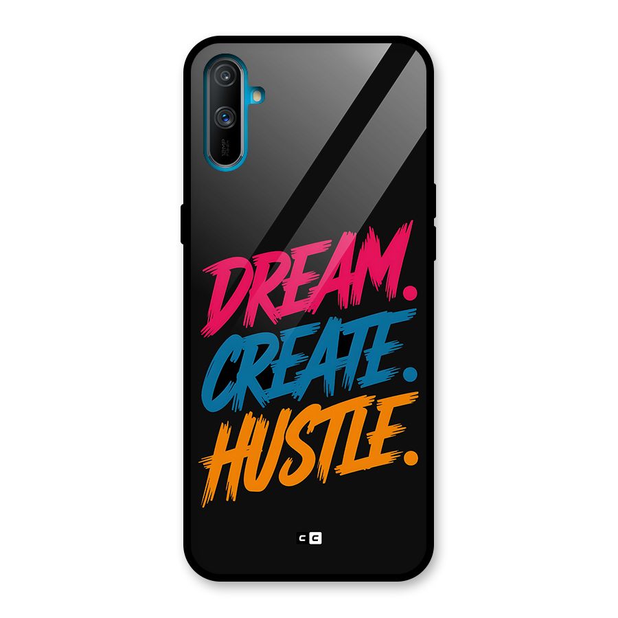 Dream Create Hustle Glass Back Case for Realme C3