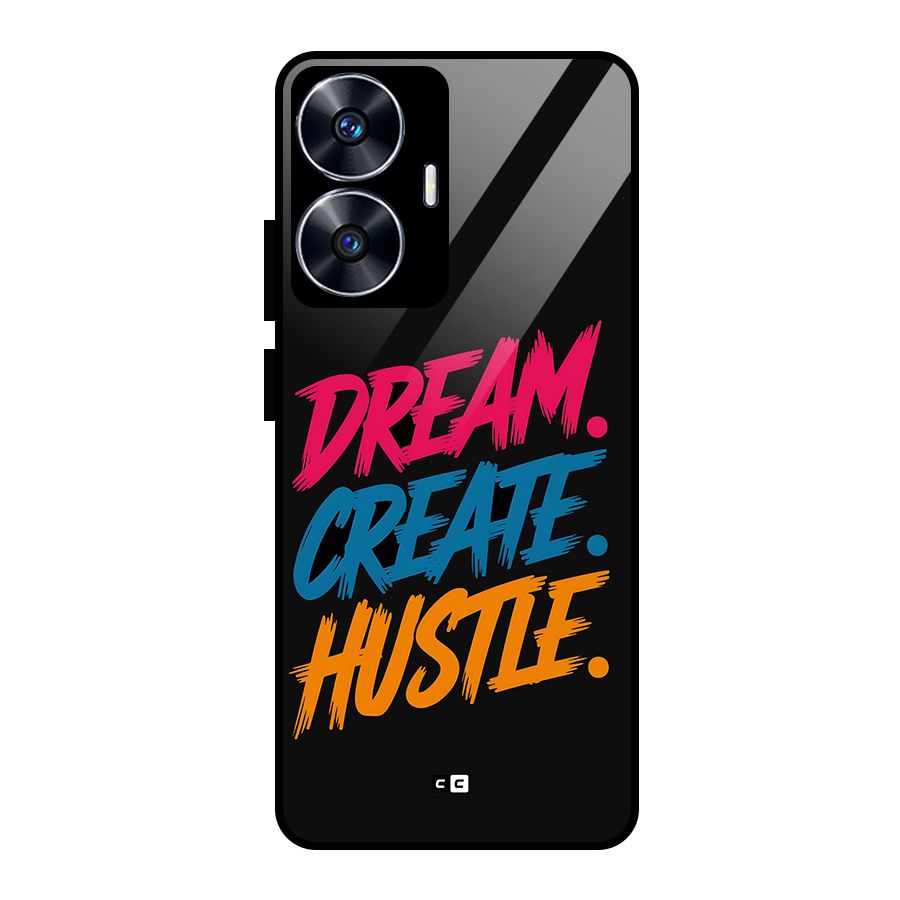 Dream Create Hustle Glass Back Case for Realme Narzo N55