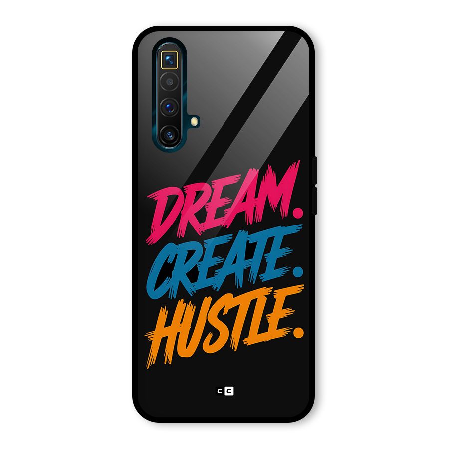 Dream Create Hustle Glass Back Case for Realme X3
