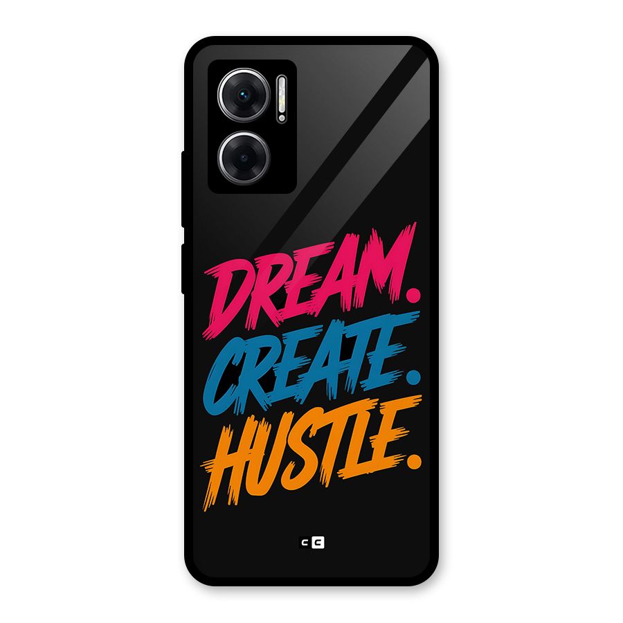Dream Create Hustle Glass Back Case for Redmi 11 Prime 5G