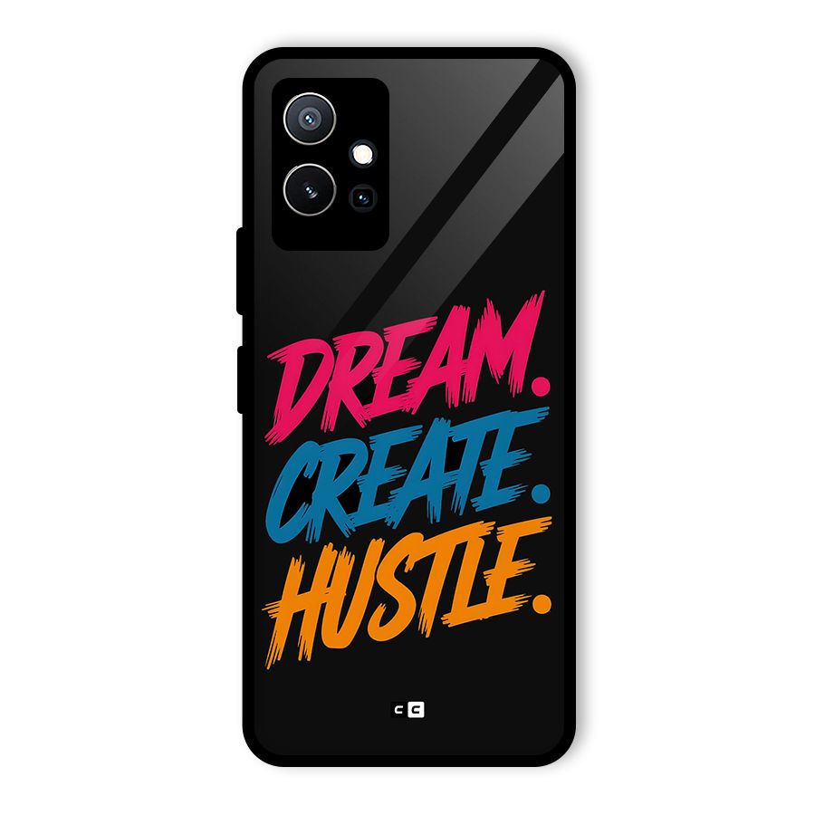 Dream Create Hustle Glass Back Case for Vivo T1 5G