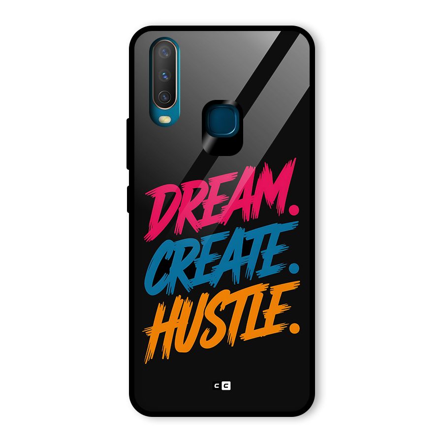 Dream Create Hustle Glass Back Case for Vivo U10