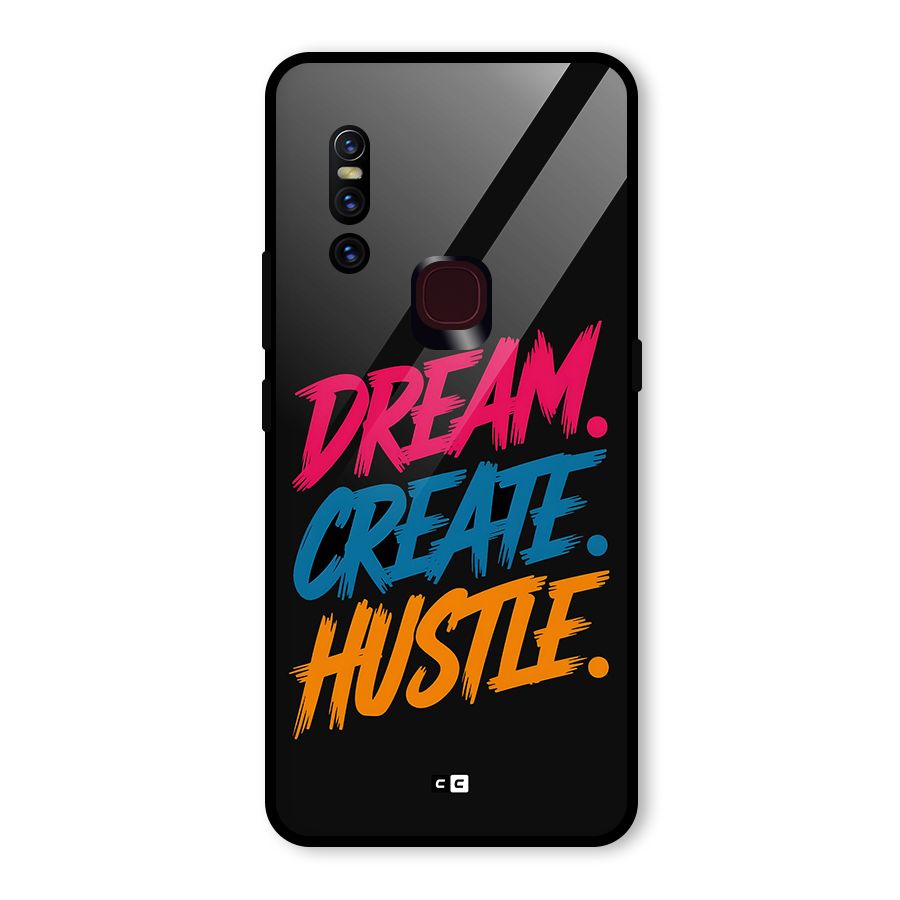 Dream Create Hustle Glass Back Case for Vivo V15