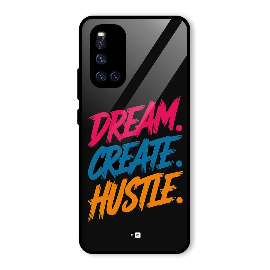 Dream Create Hustle Glass Back Case for Vivo V19