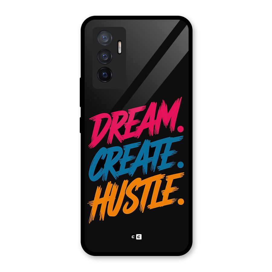 Dream Create Hustle Glass Back Case for Vivo V23e