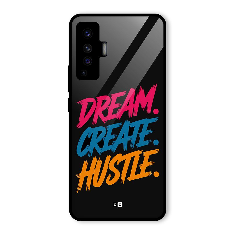 Dream Create Hustle Glass Back Case for Vivo X50
