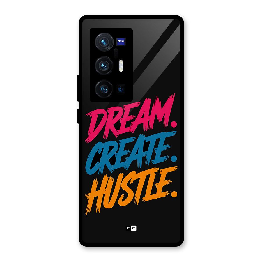 Dream Create Hustle Glass Back Case for Vivo X70 Pro Plus