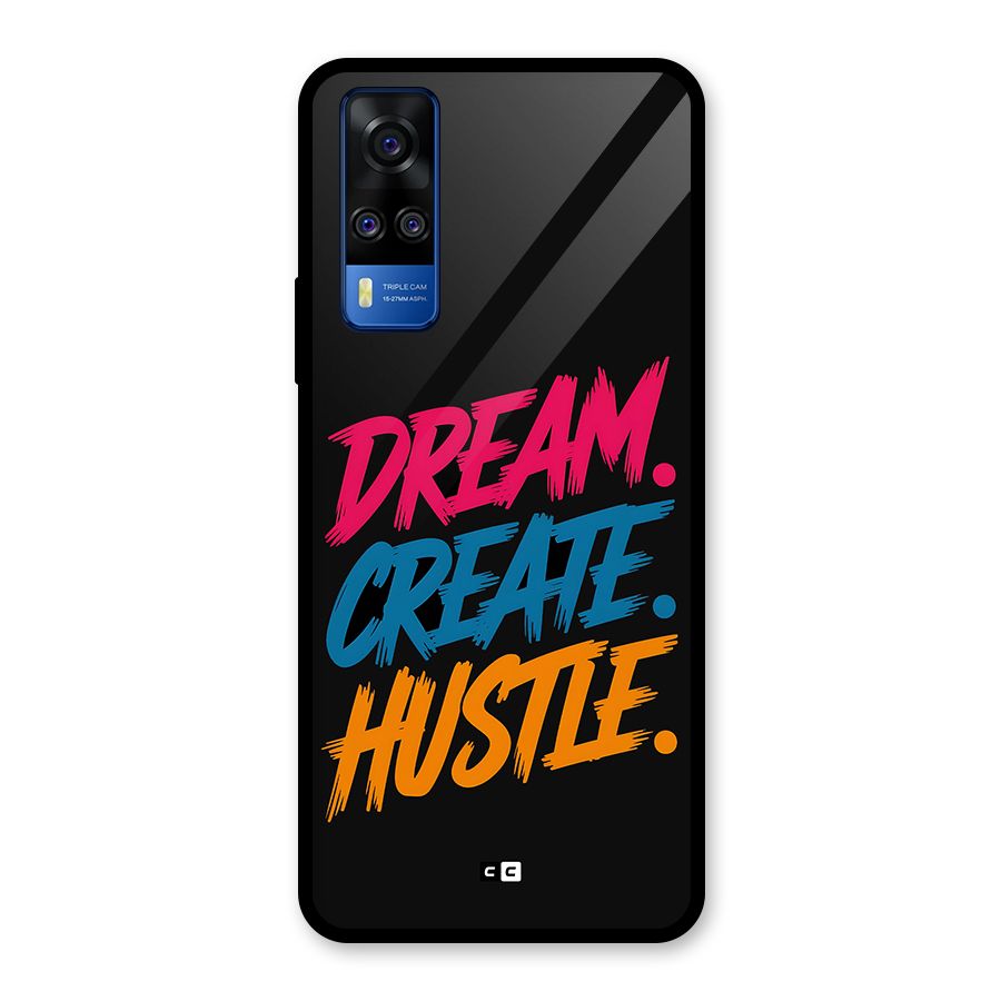 Dream Create Hustle Glass Back Case for Vivo Y31