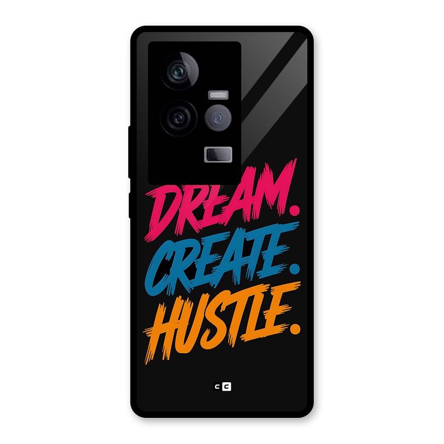 Dream Create Hustle Glass Back Case for Vivo iQOO 11 5G