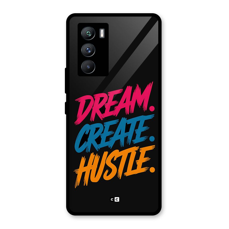Dream Create Hustle Glass Back Case for Vivo iQOO 9 SE