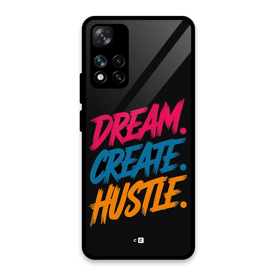 Dream Create Hustle Glass Back Case for Xiaomi 11i HyperCharge 5G