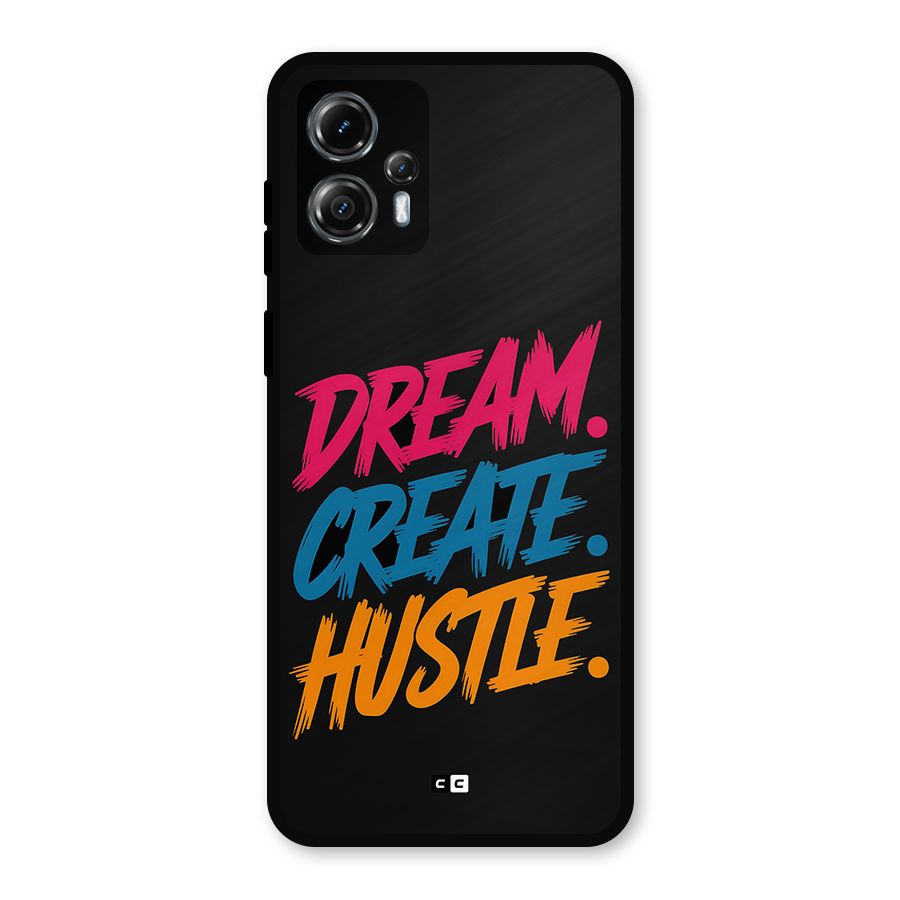 Dream Create Hustle Metal Back Case for Moto G13