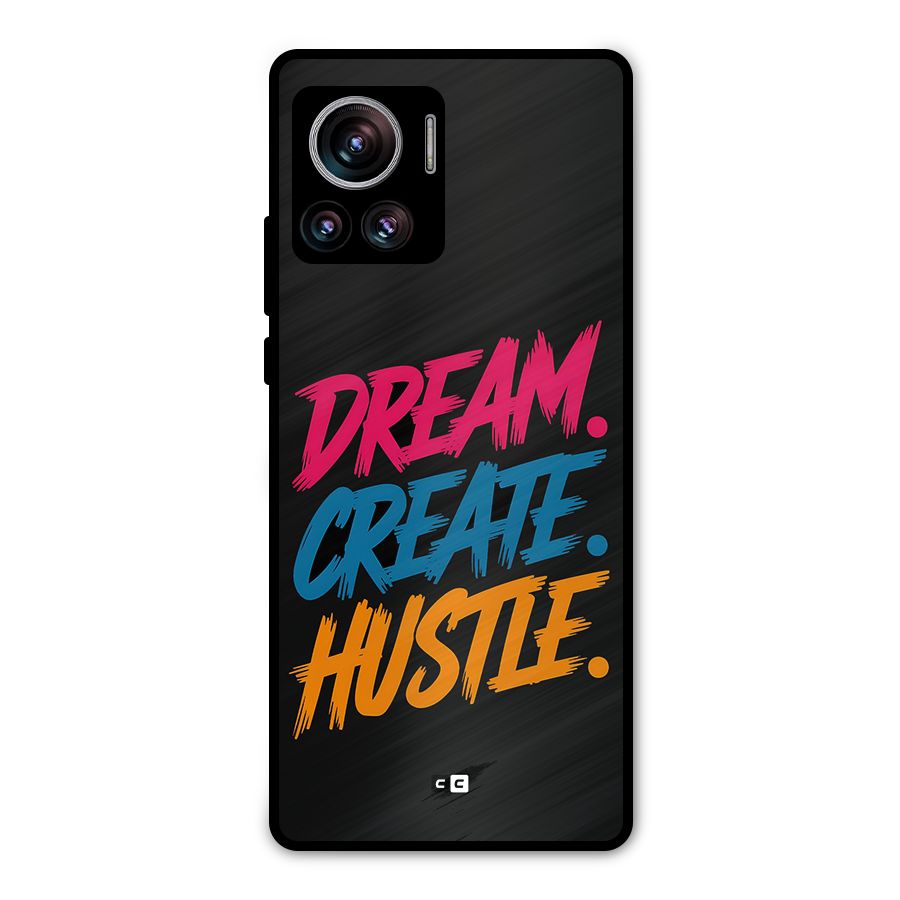 Dream Create Hustle Metal Back Case for Motorola Edge 30 Ultra
