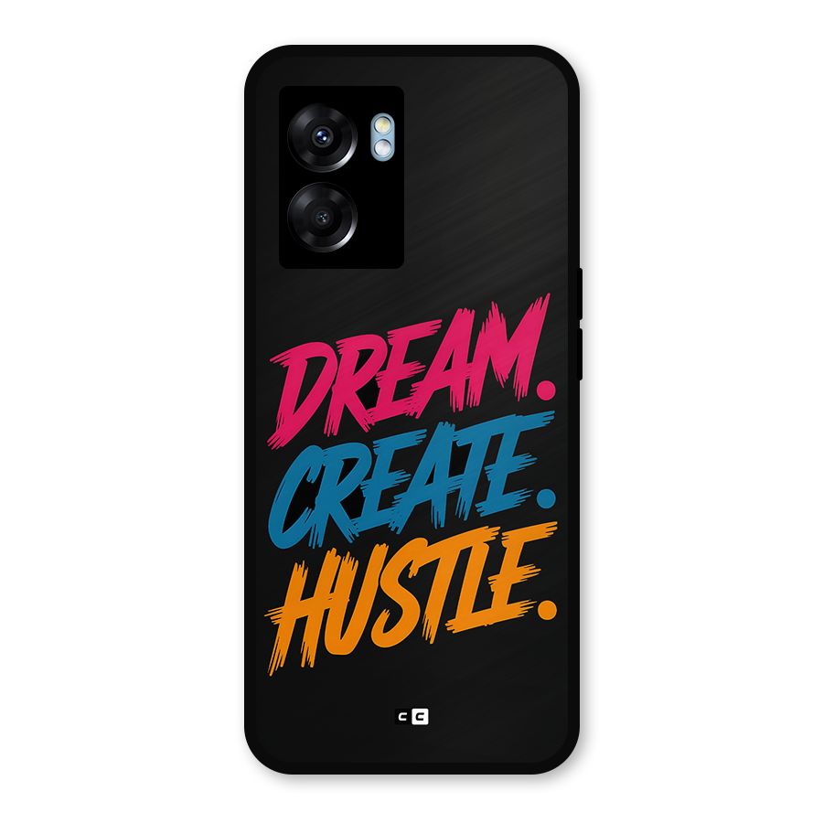 Dream Create Hustle Metal Back Case for Realme Narzo 50 5G