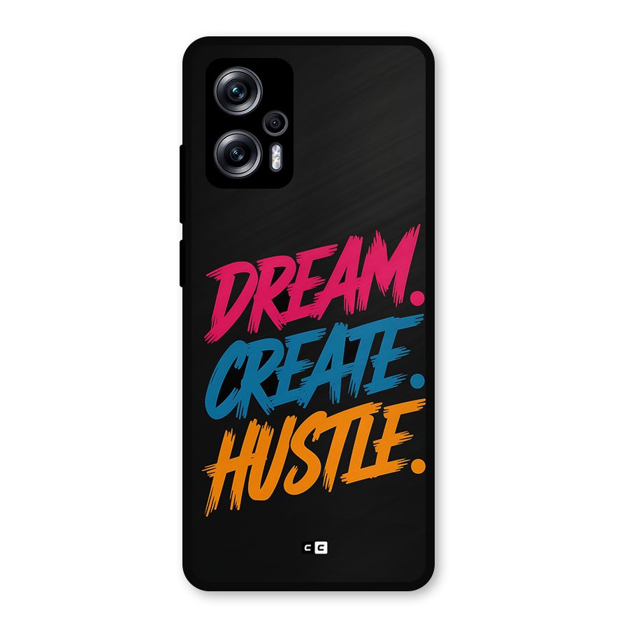 Dream Create Hustle Metal Back Case for Redmi K50i