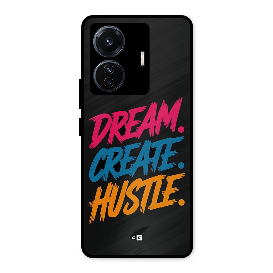 Dream Create Hustle Metal Back Case for Vivo T1 Pro