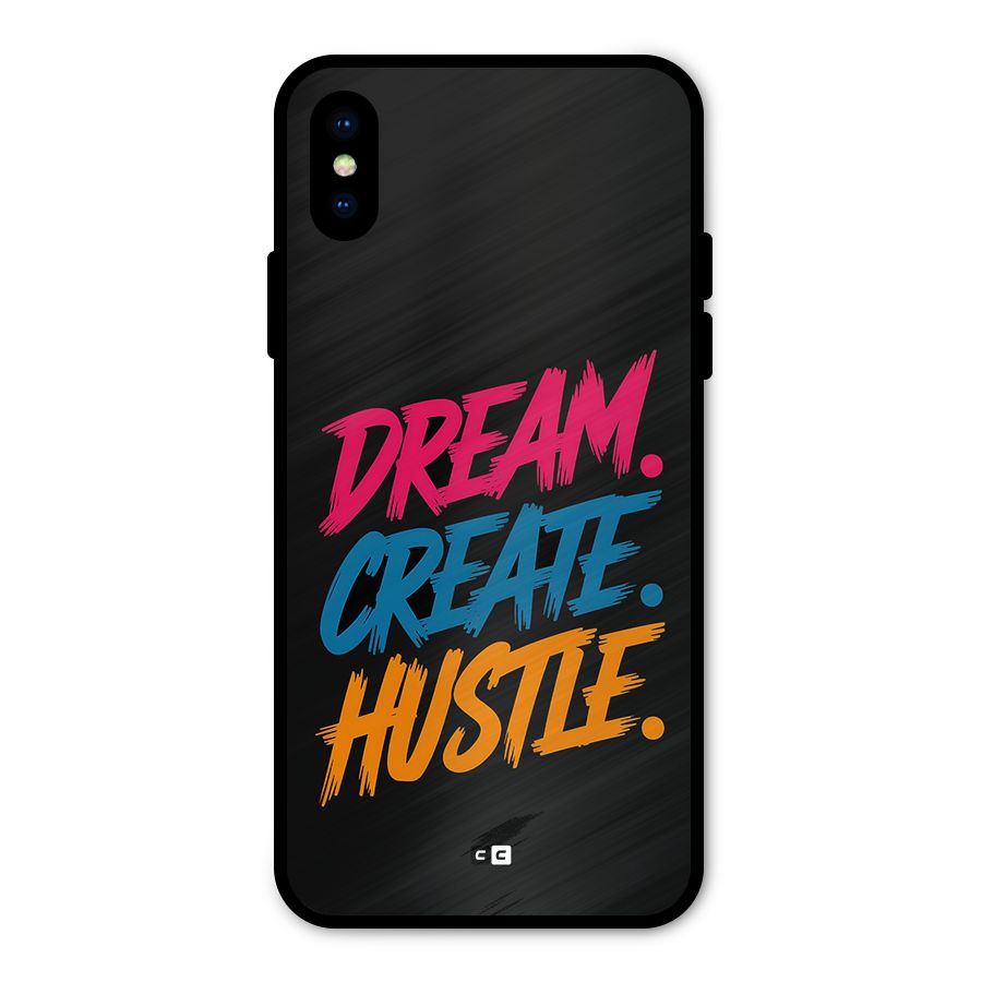 Dream Create Hustle Metal Back Case for iPhone X