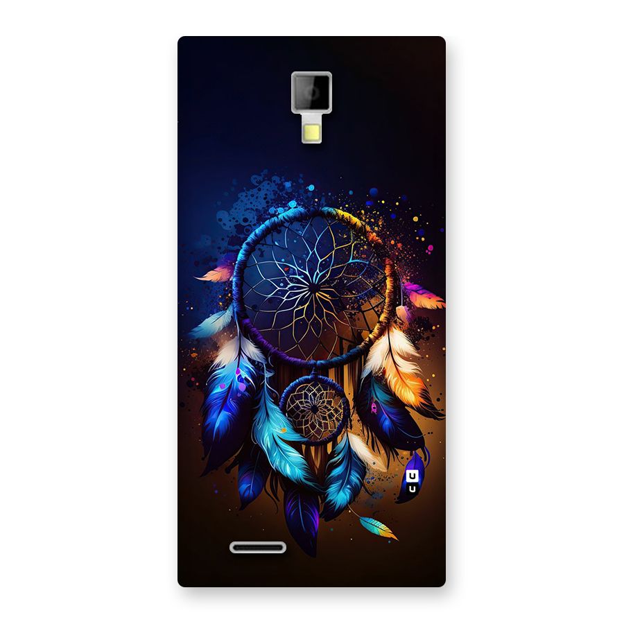 Dream Feather Back Case for Canvas Xpress A99