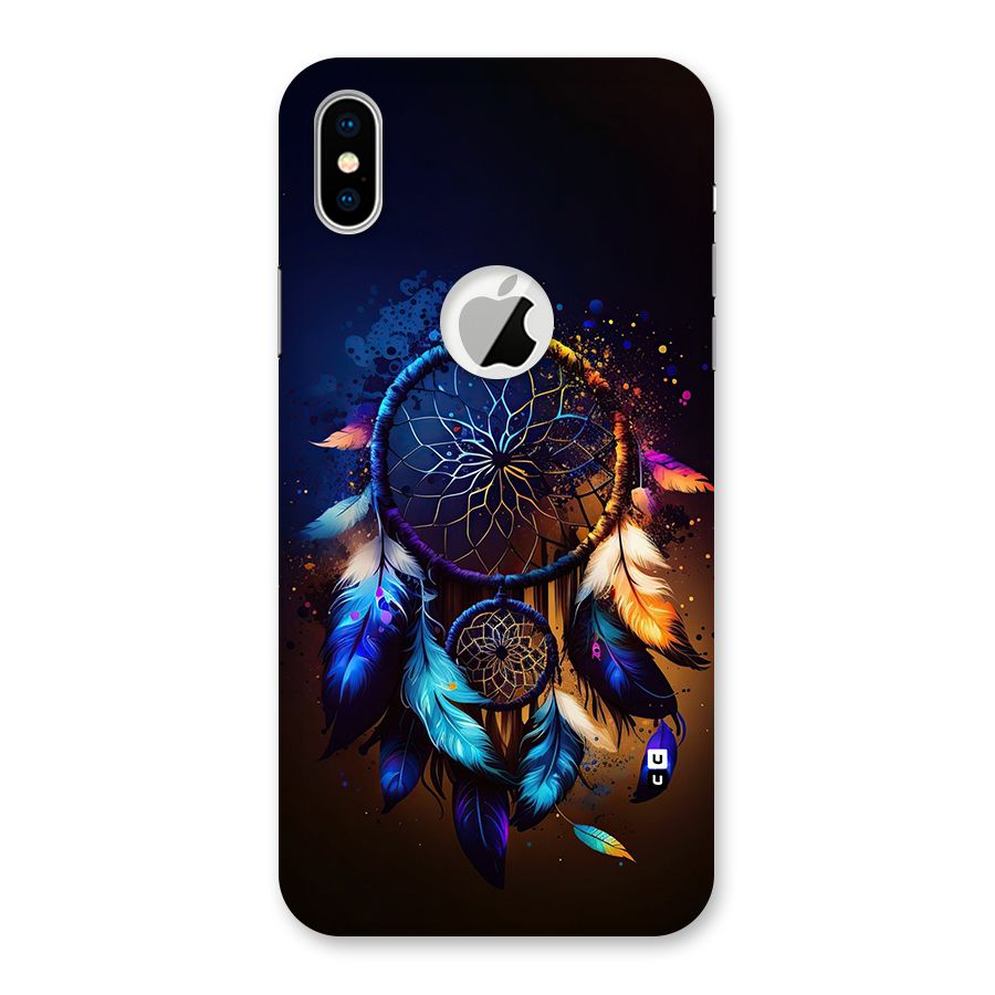 Dream Feather Back Case for iPhone X Logo Cut