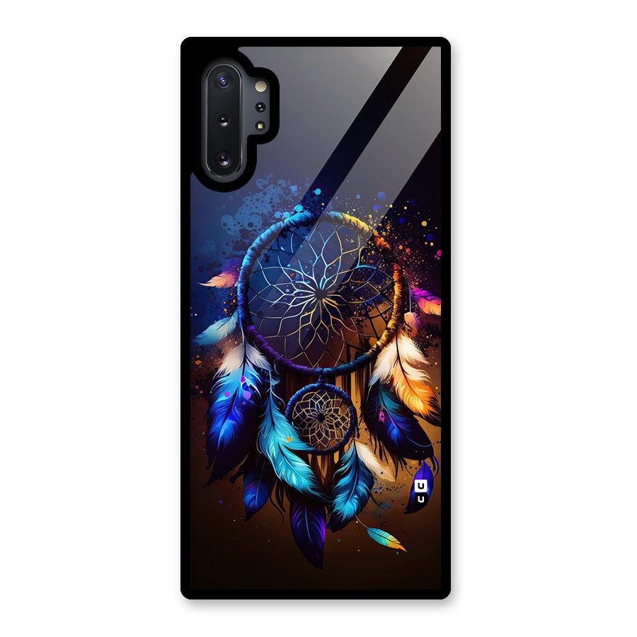 Dream Feather Glass Back Case for Galaxy Note 10 Plus