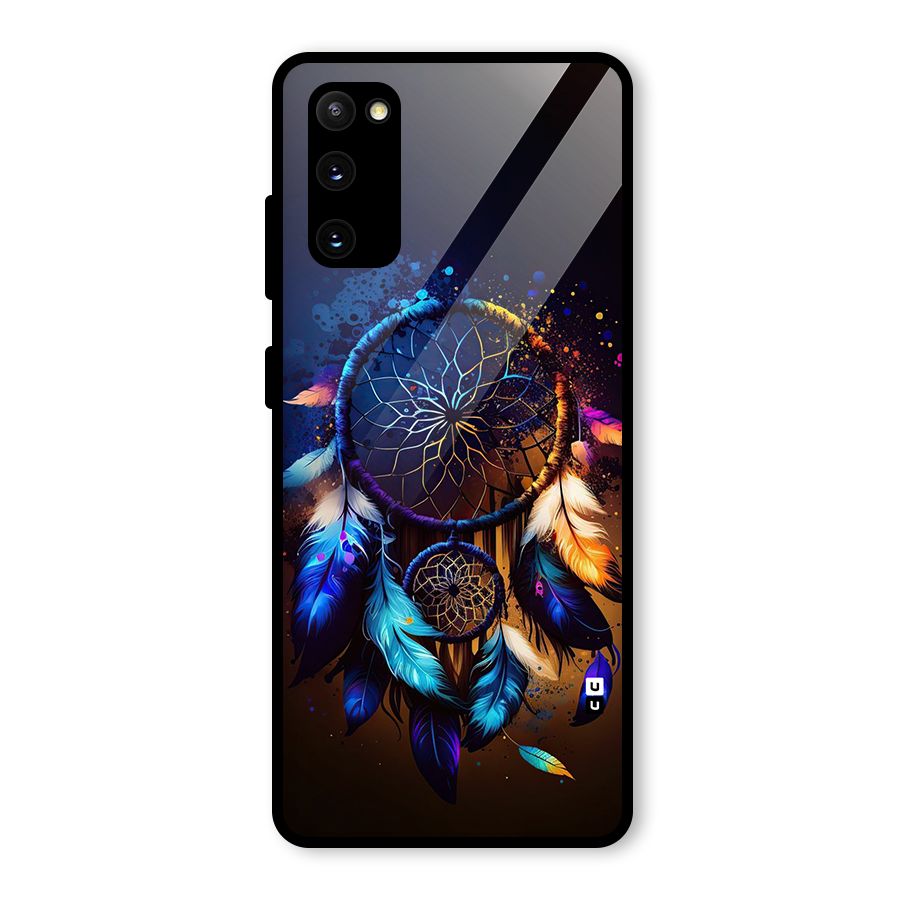 Dream Feather Glass Back Case for Galaxy S20 FE 5G