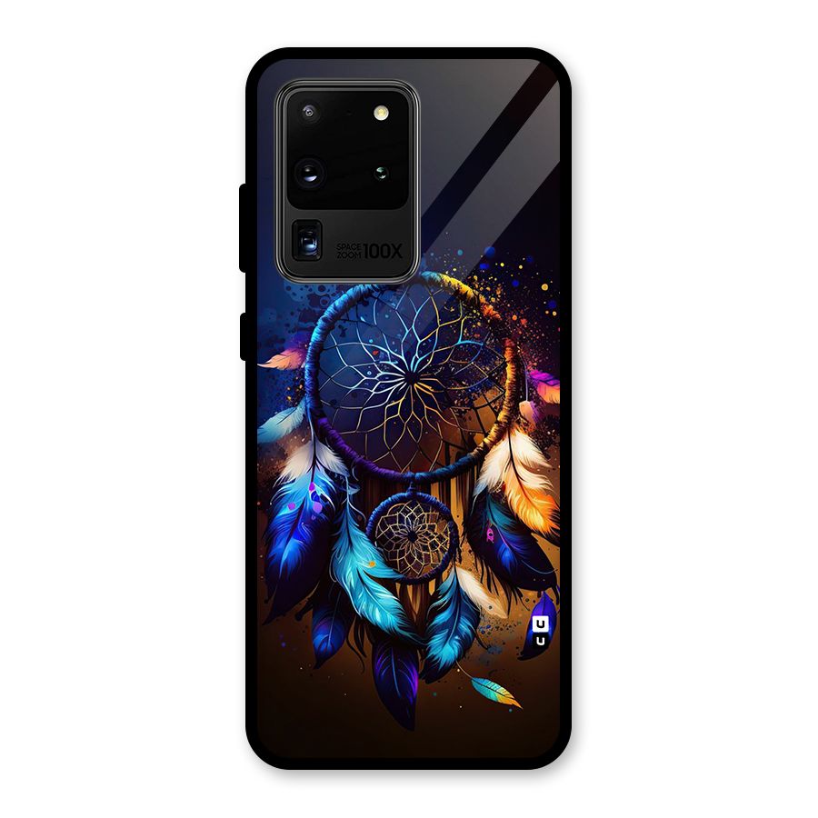 Dream Feather Glass Back Case for Galaxy S20 Ultra