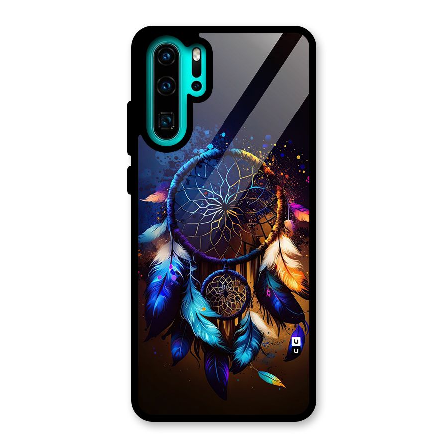 Dream Feather Glass Back Case for Huawei P30 Pro