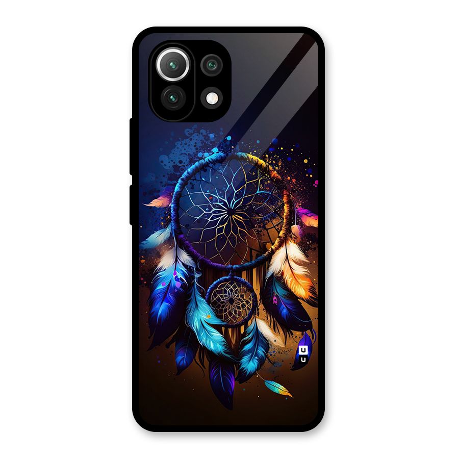 Dream Feather Glass Back Case for Mi 11 Lite NE 5G