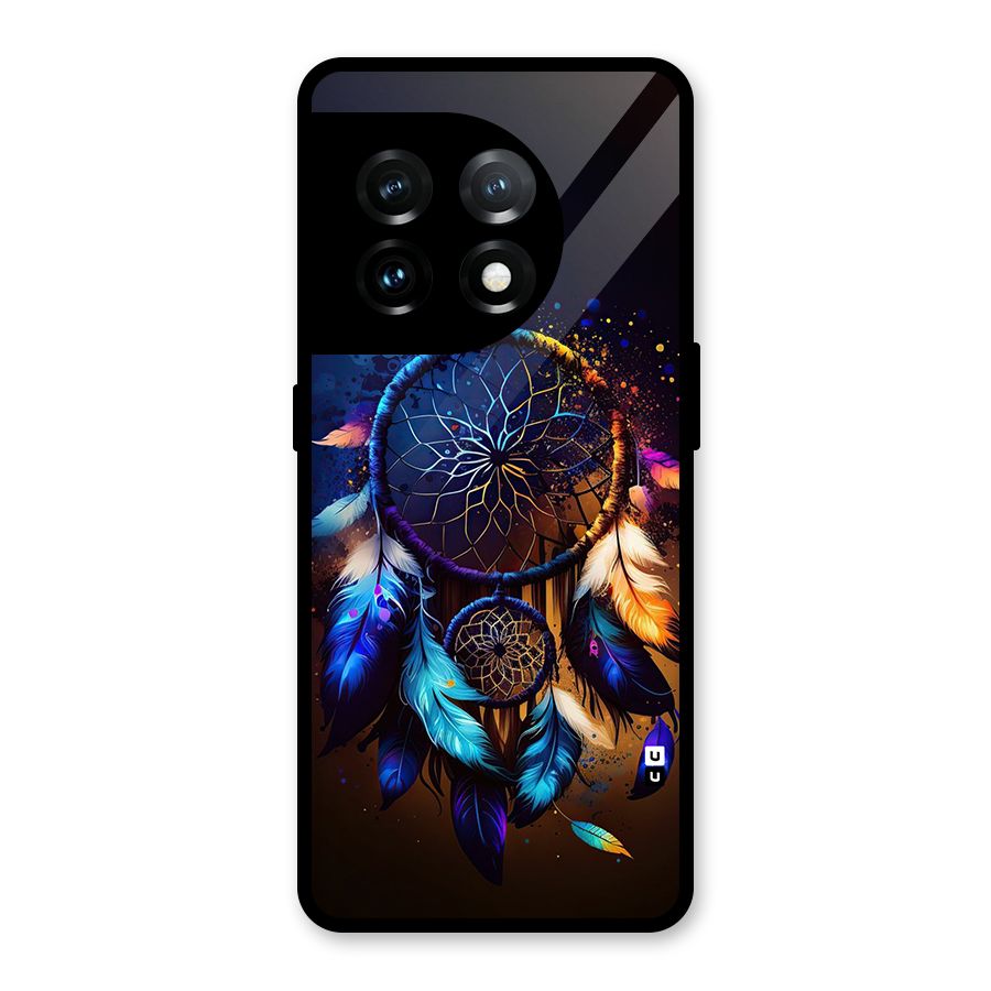 Dream Feather Glass Back Case for OnePlus 11