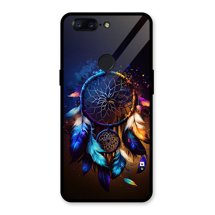 Dream Feather Glass Back Case for OnePlus 5T