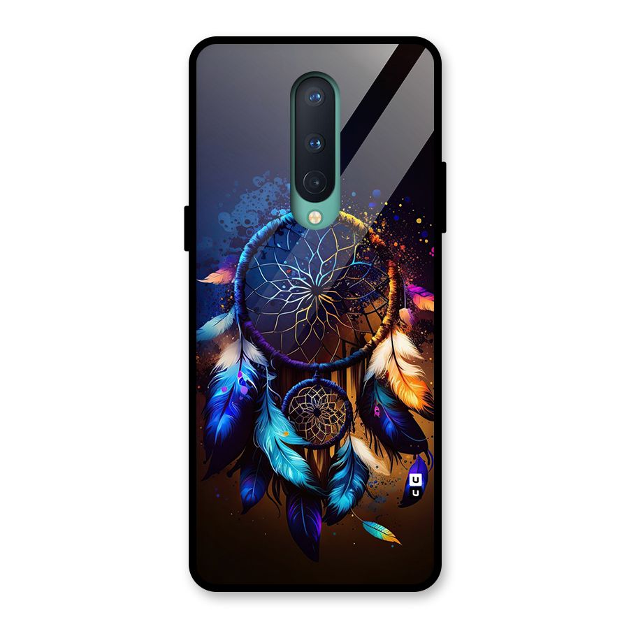 Dream Feather Glass Back Case for OnePlus 8