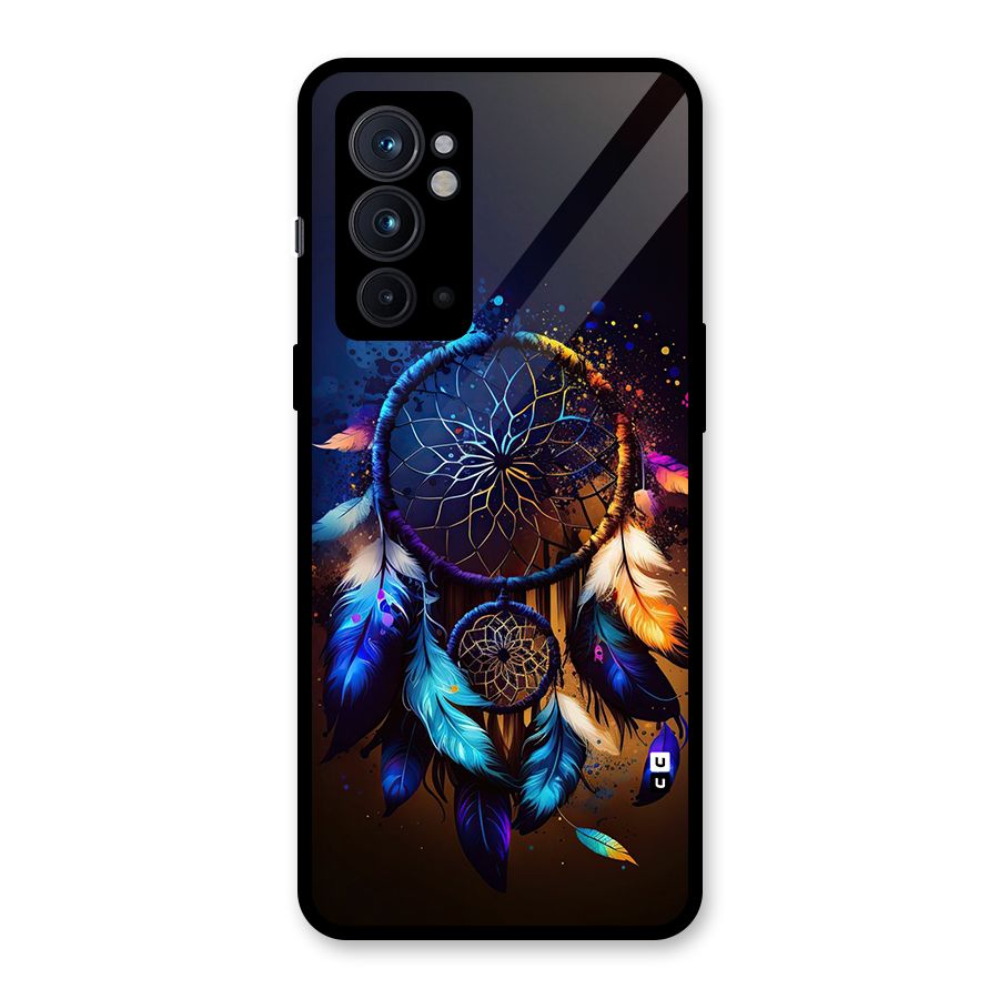 Dream Feather Glass Back Case for OnePlus 9RT 5G