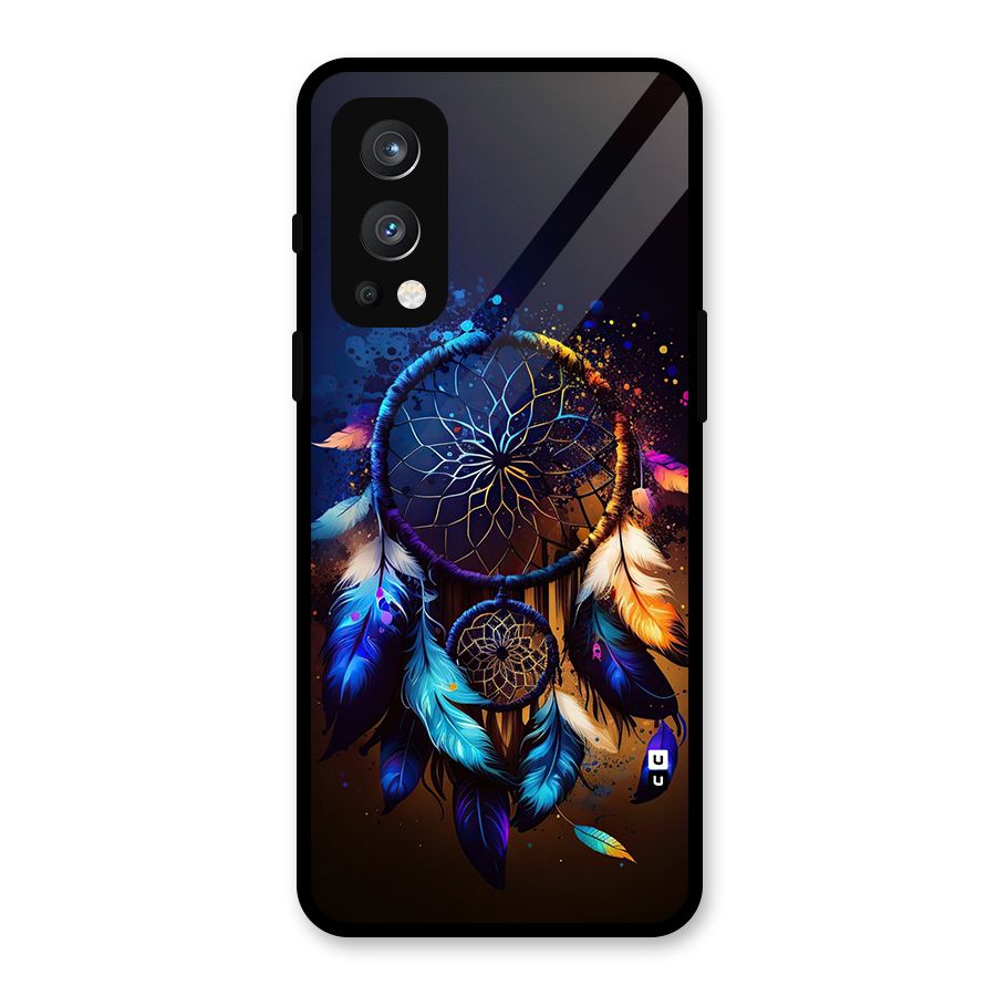Dream Feather Glass Back Case for OnePlus Nord 2 5G
