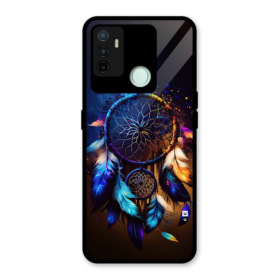 Dream Feather Glass Back Case for Oppo A53