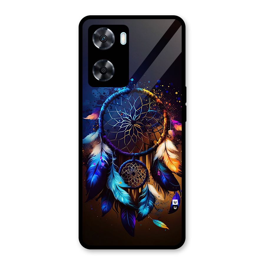 Dream Feather Glass Back Case for Oppo A77