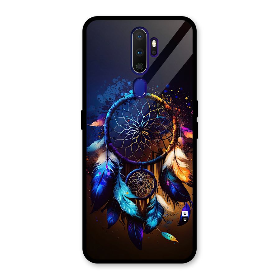 Dream Feather Glass Back Case for Oppo A9 (2020)
