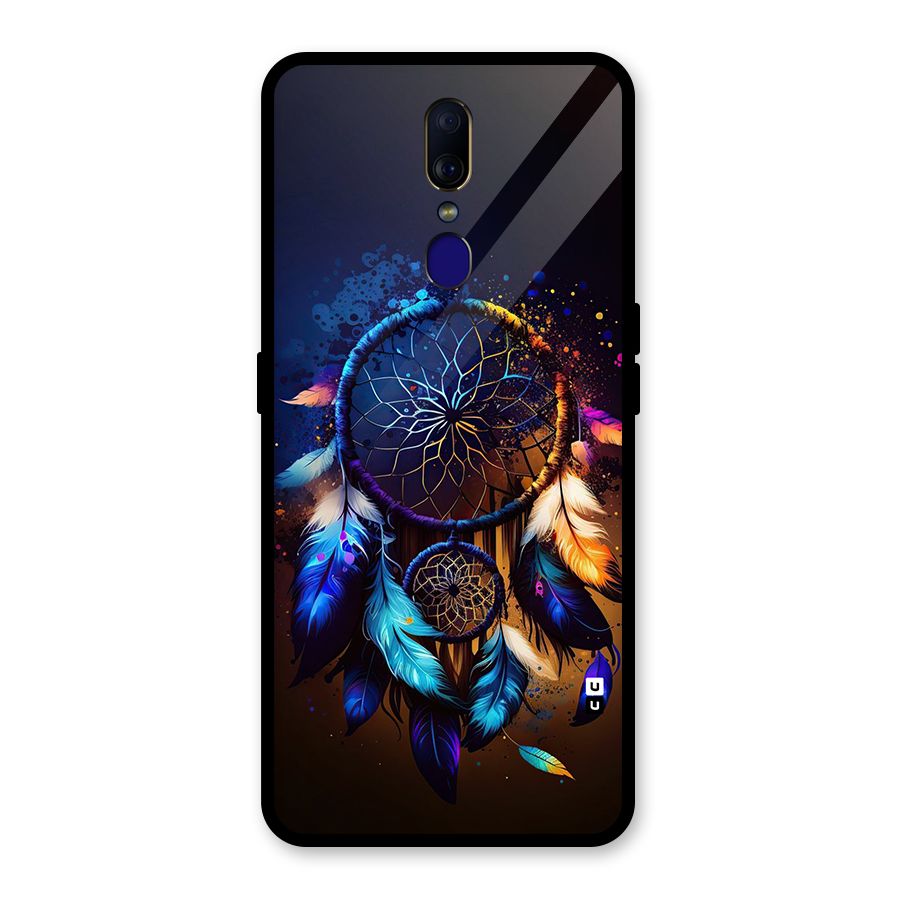 Dream Feather Glass Back Case for Oppo F11