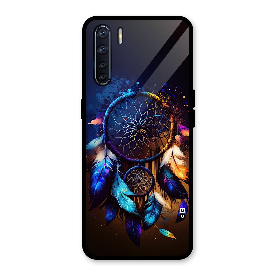 Dream Feather Glass Back Case for Oppo F15