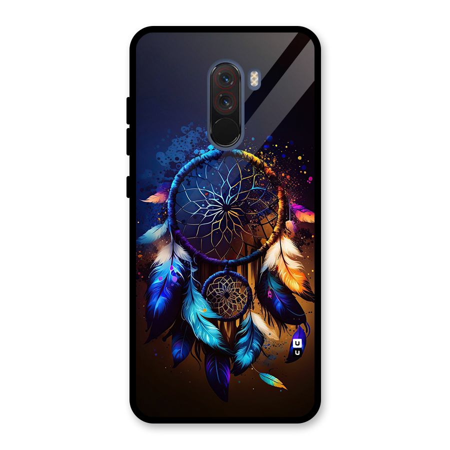 Dream Feather Glass Back Case for Poco F1