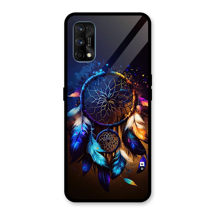 Dream Feather Glass Back Case for Realme 7 Pro