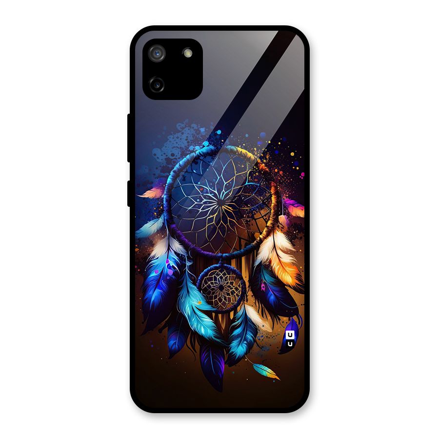Dream Feather Glass Back Case for Realme C11