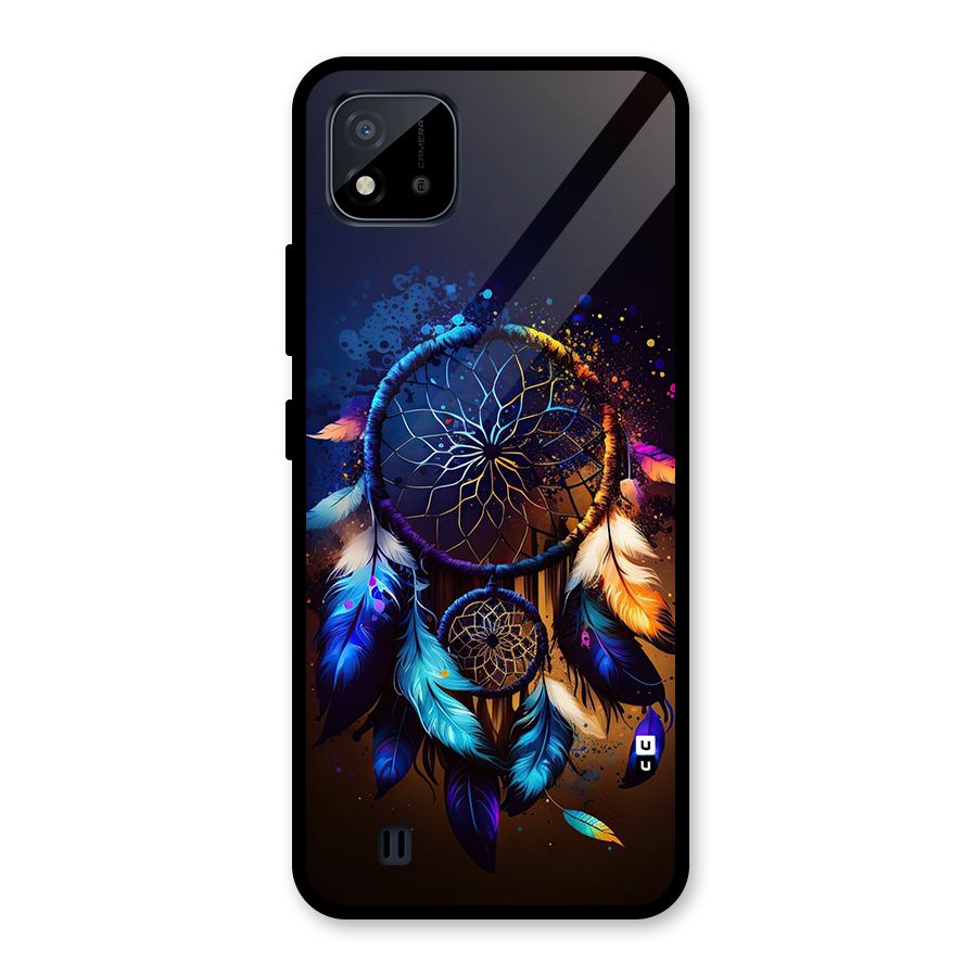 Dream Feather Glass Back Case for Realme C11 2021