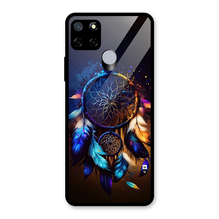 Dream Feather Glass Back Case for Realme C12