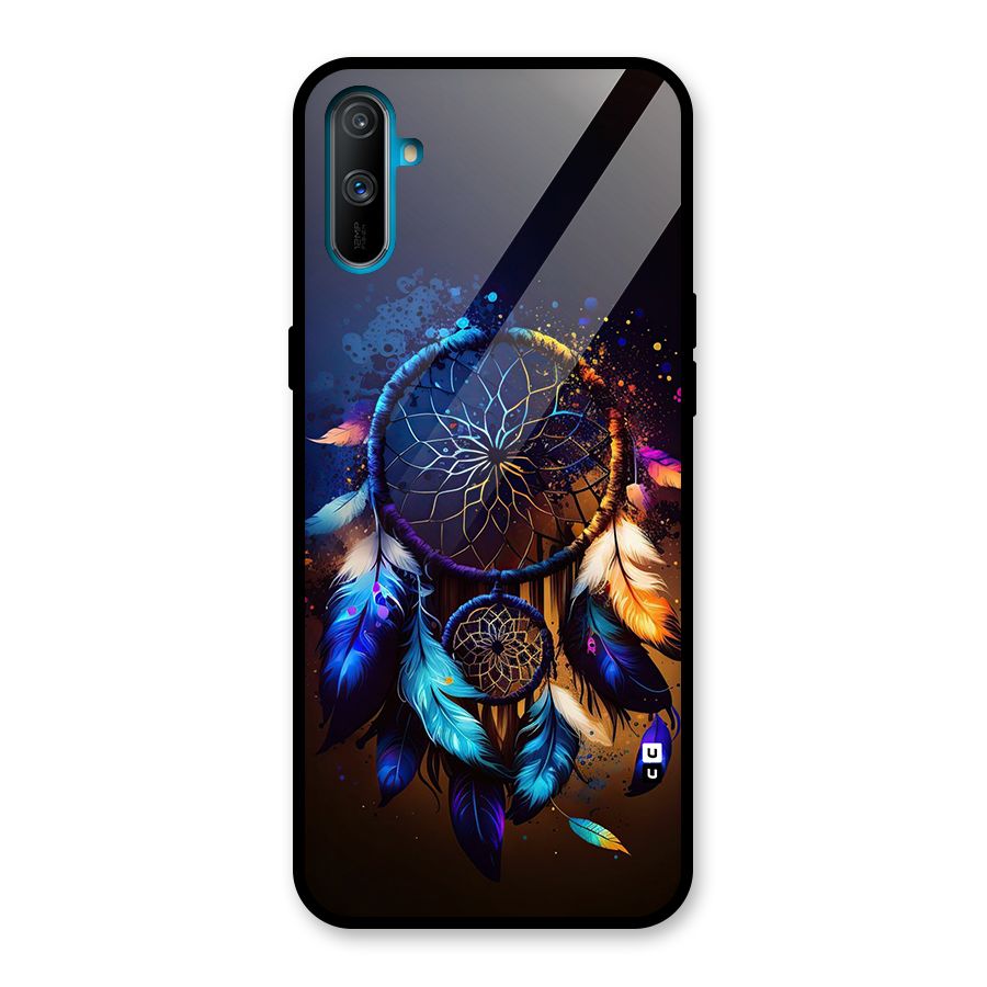 Dream Feather Glass Back Case for Realme C3