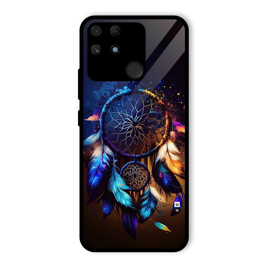 Dream Feather Glass Back Case for Realme Narzo 50A