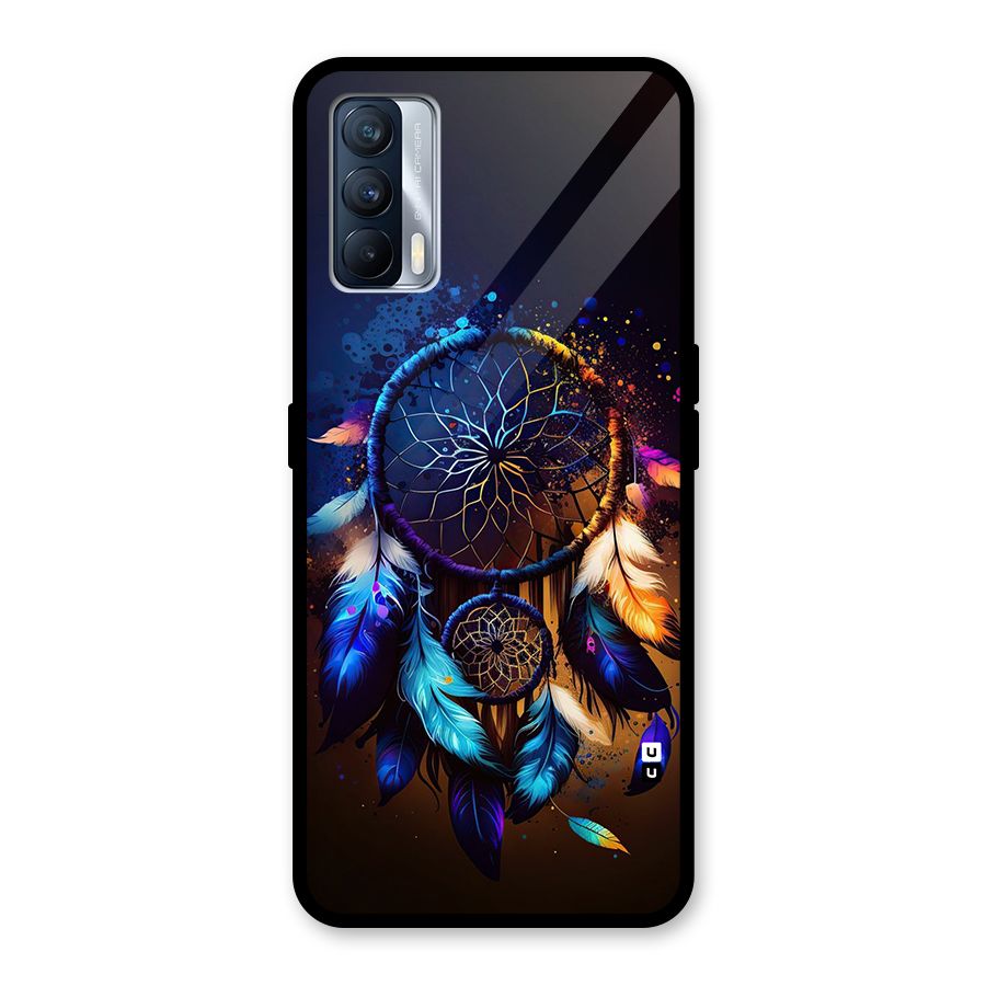 Dream Feather Glass Back Case for Realme X7