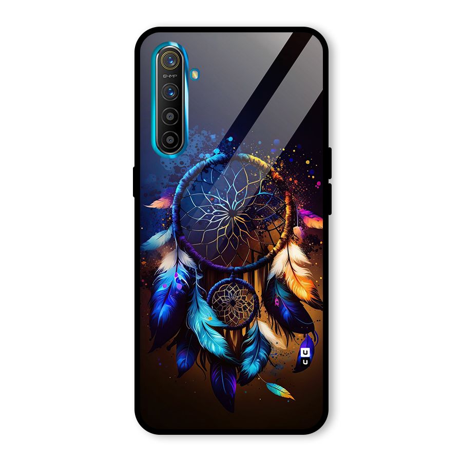 Dream Feather Glass Back Case for Realme XT