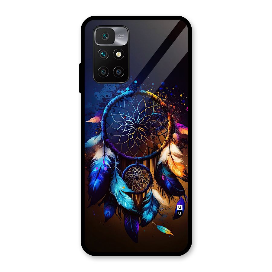 Dream Feather Glass Back Case for Redmi 10 Prime
