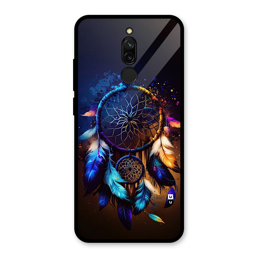 Dream Feather Glass Back Case for Redmi 8